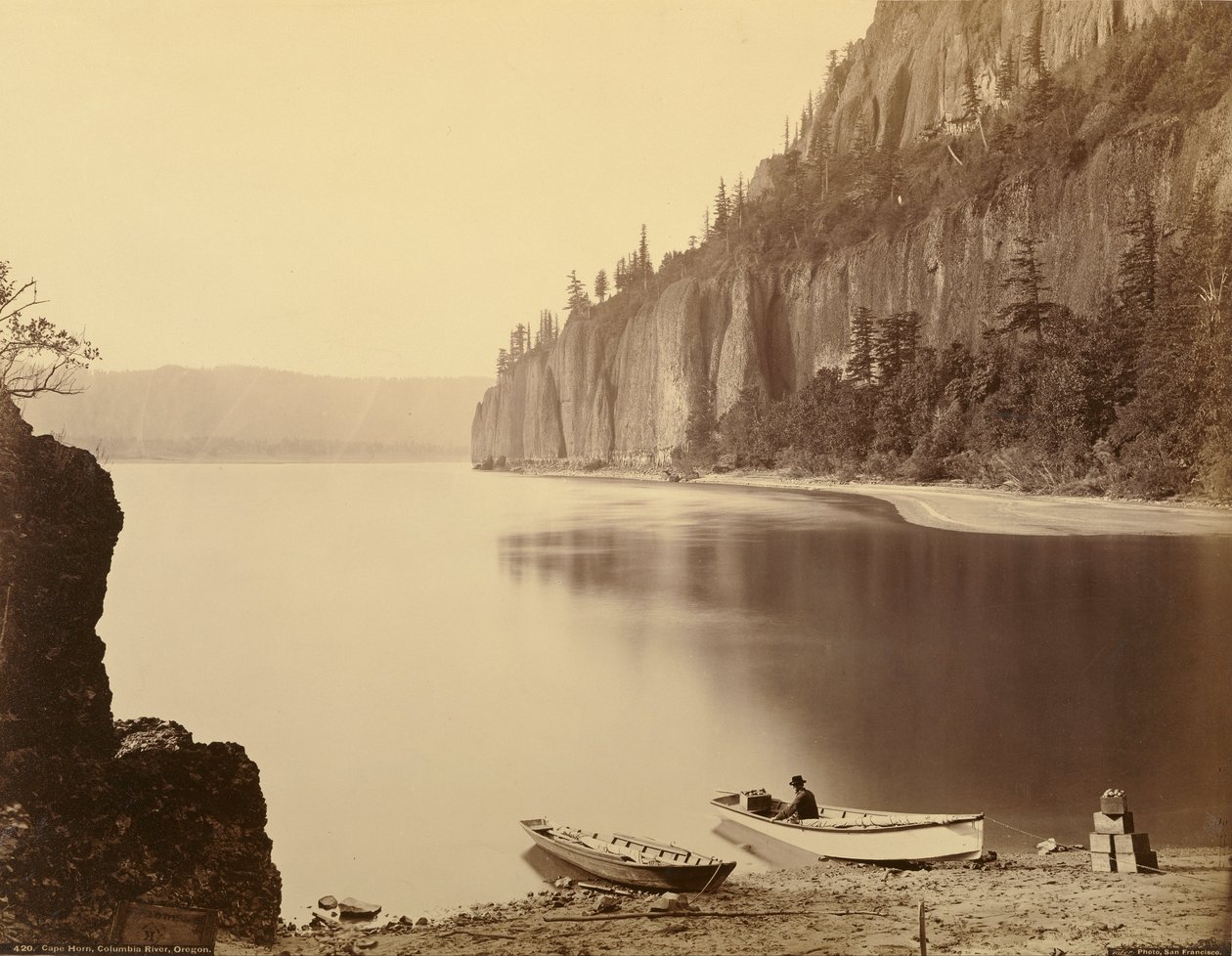 Cabo Horn, Rio Columbia, Oregon de Carleton Watkins