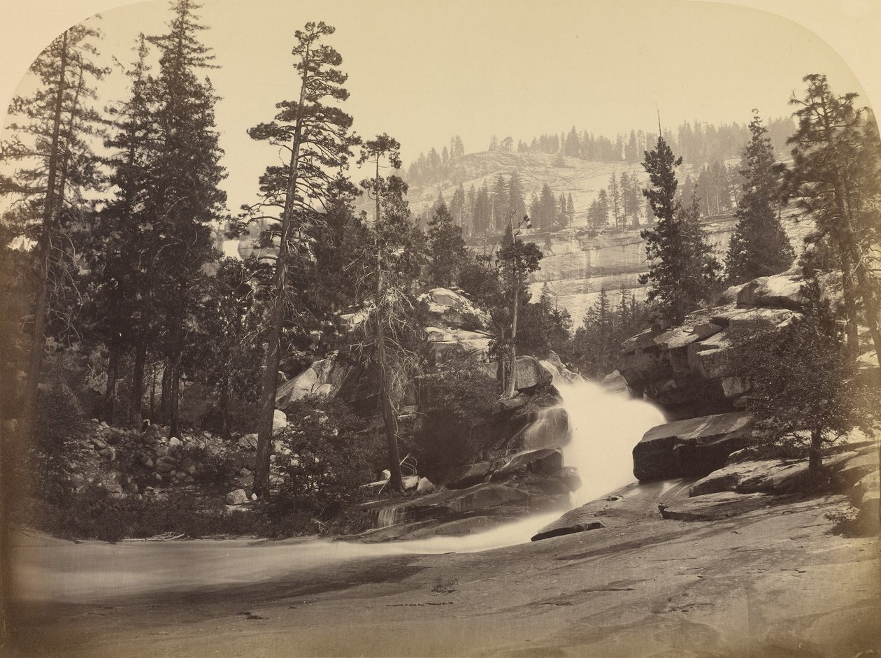 Cascata - Nevada Fall - 700 pés, Yosemite de Carleton Watkins