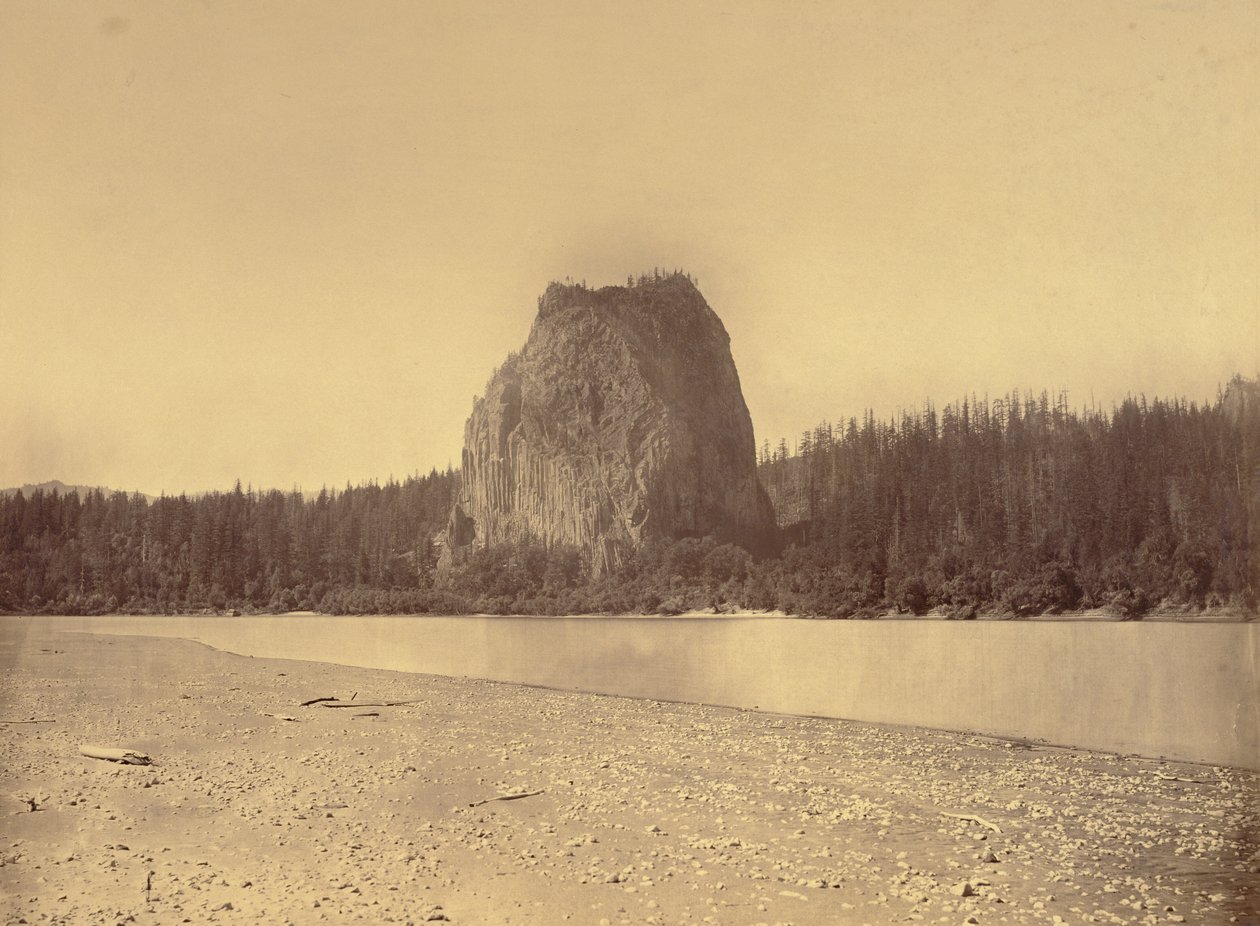 [Castle Rock, rio Columbia] de Carleton Watkins