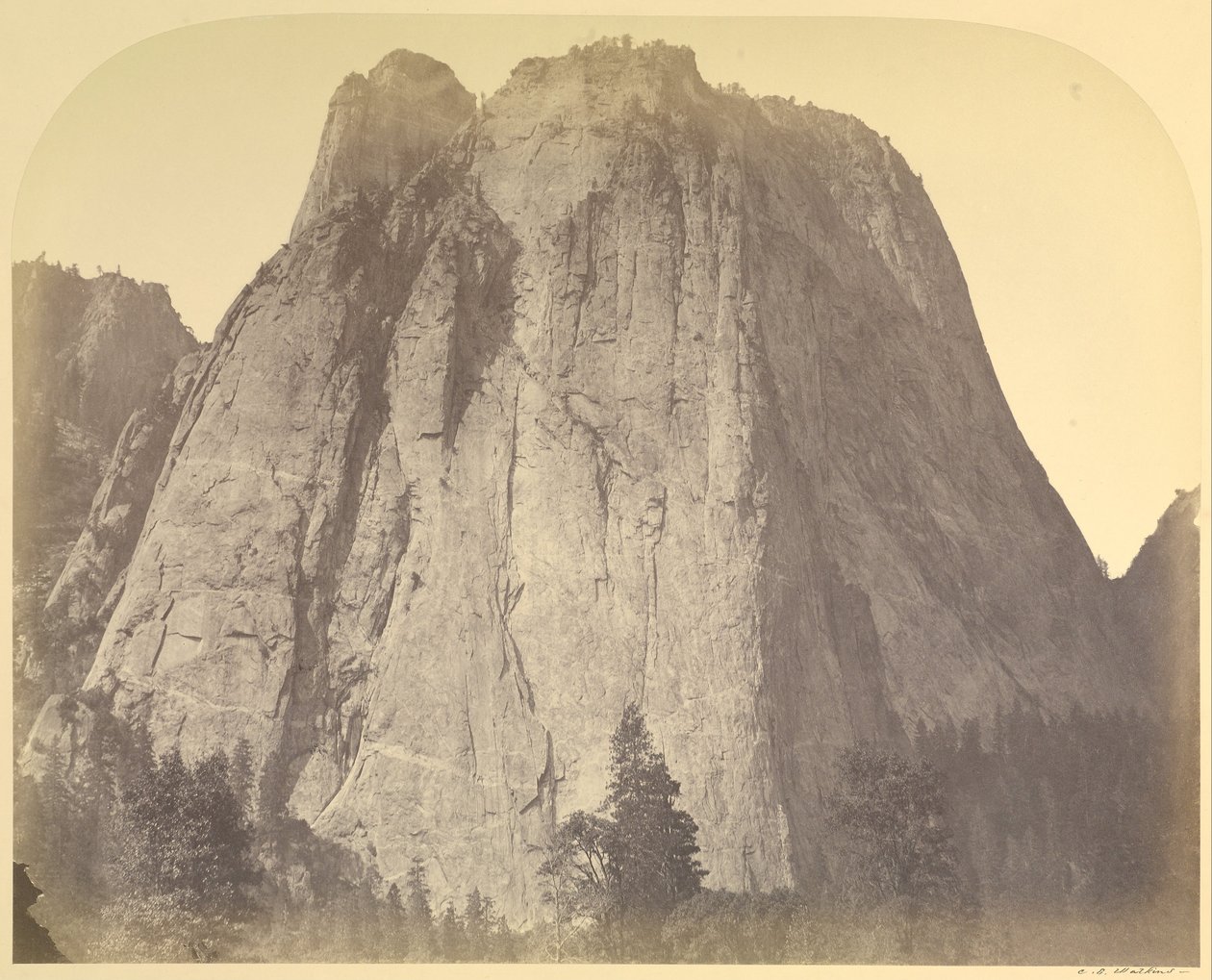 Cathedral Rock - Yosemite, No. 20 de Carleton Watkins