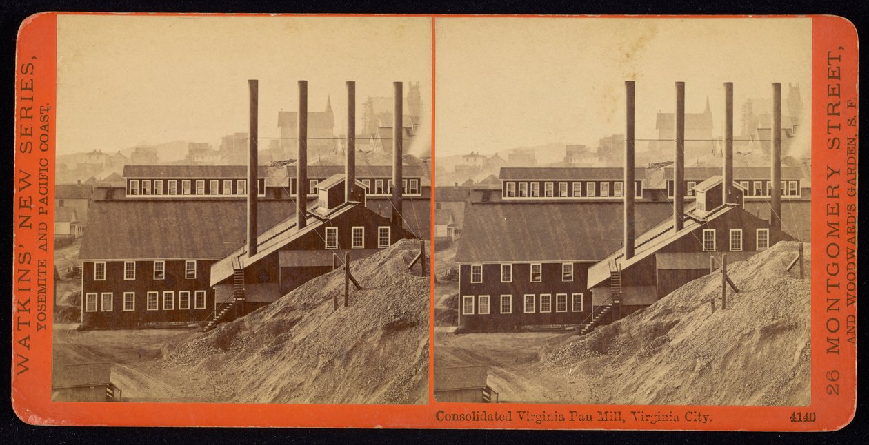Consolidated Virginia Pan Mill, Virginia City de Carleton Watkins