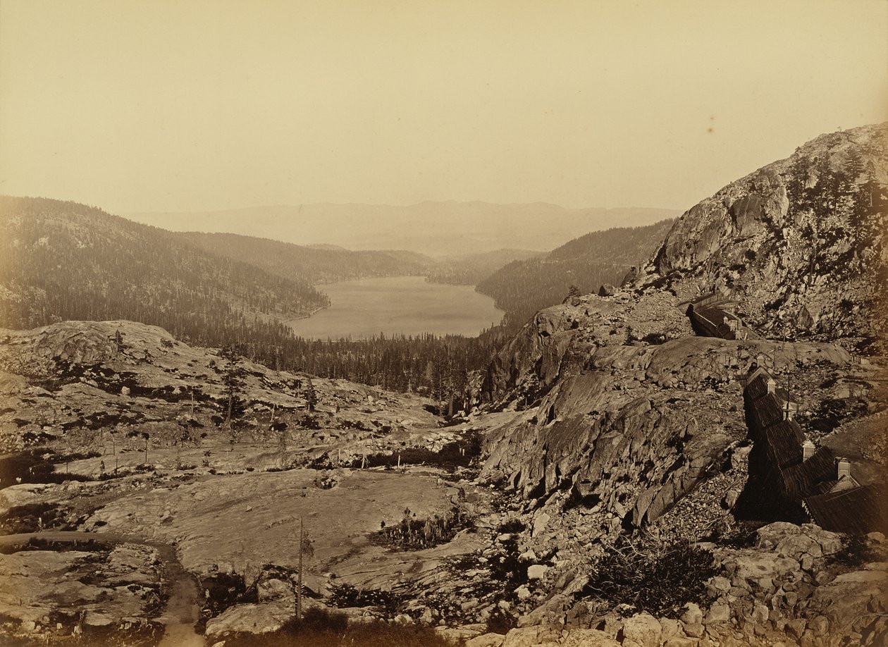 Donner Lake, C. P. R. R. de Carleton Watkins