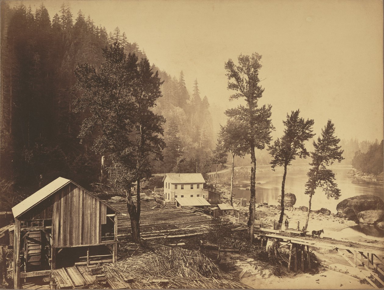 Eagle Creek, rio Columbia de Carleton Watkins