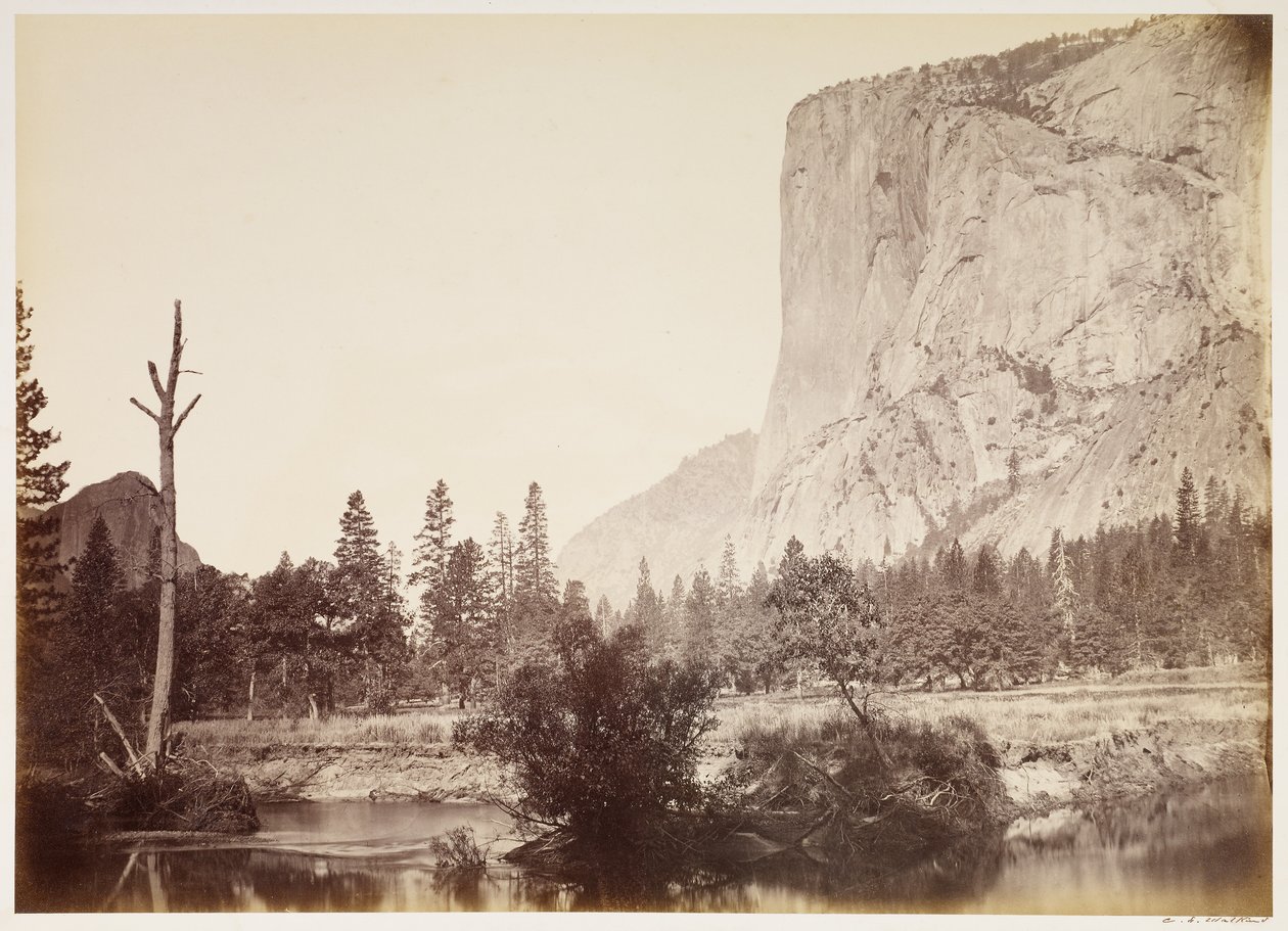 El Capitan, 3600 pés, Yosemite de Carleton Watkins
