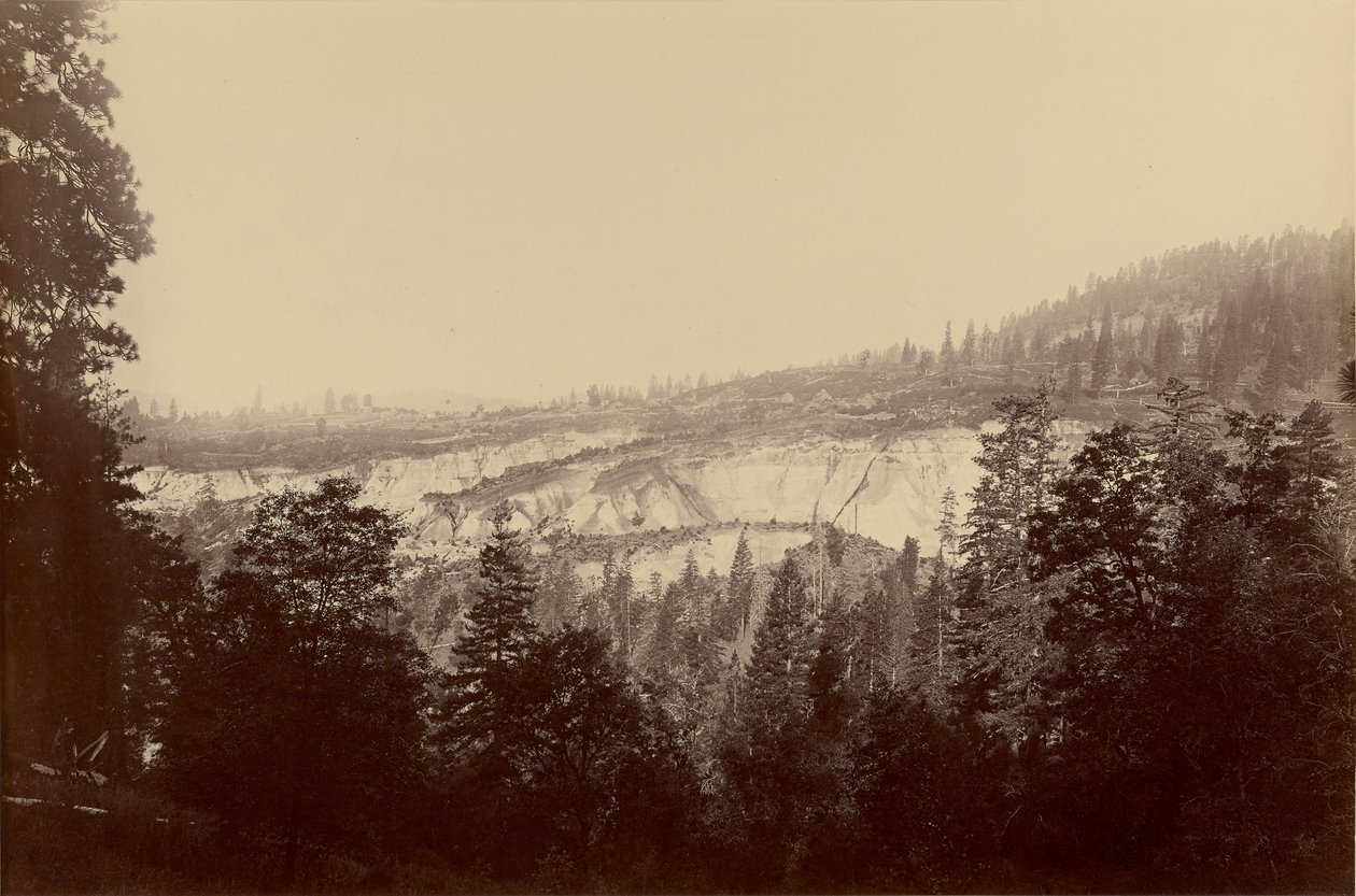 Vista geral, Relief Hill, Nevada, Co. de Carleton Watkins