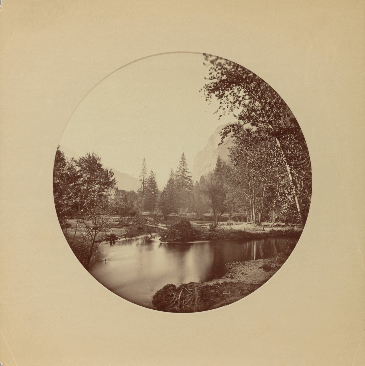 Glacier Point, 3700 ft, Yosemite de Carleton Watkins