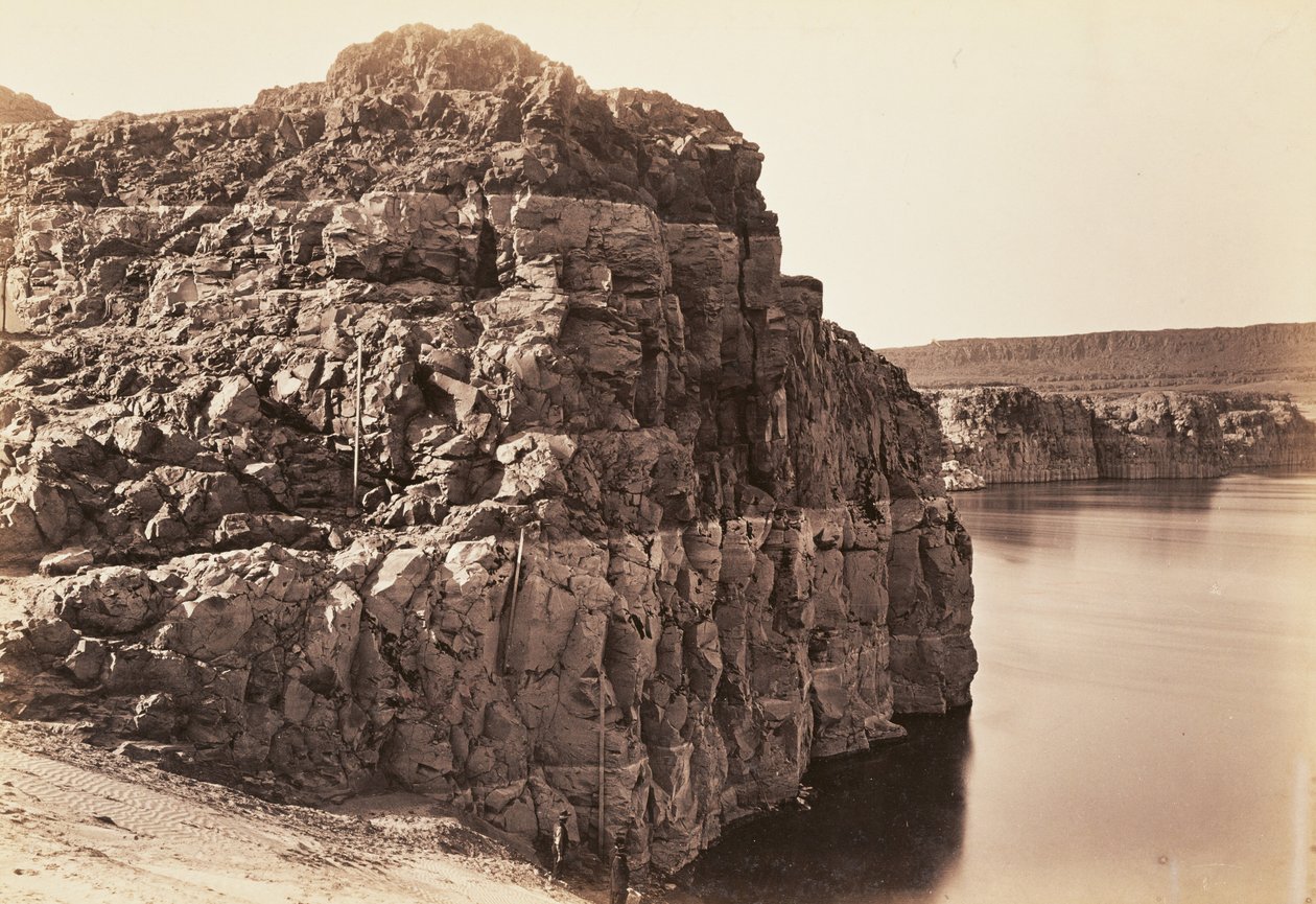 Paisagem, rio Columbia, Oregon de Carleton Watkins
