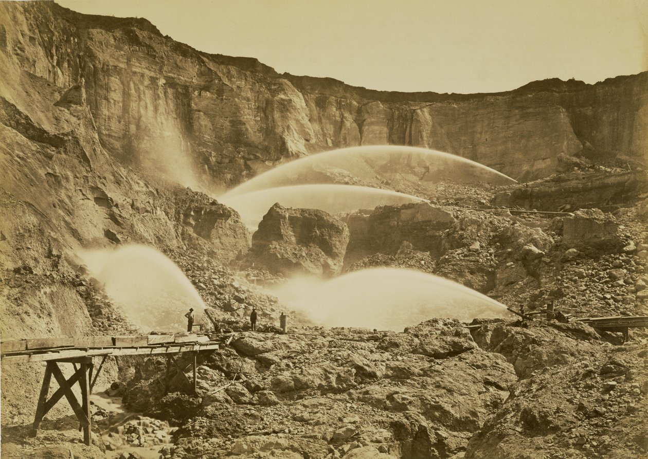 [Escavações de Malakoff, Condado de Nevada, Califórnia] de Carleton Watkins