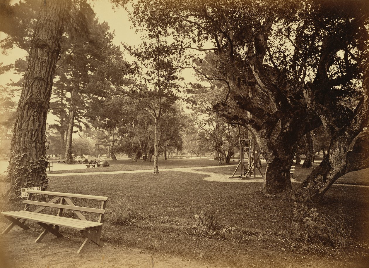 [Monterey, Califórnia. Hotel Del Monte, Lawn View]. de Carleton Watkins