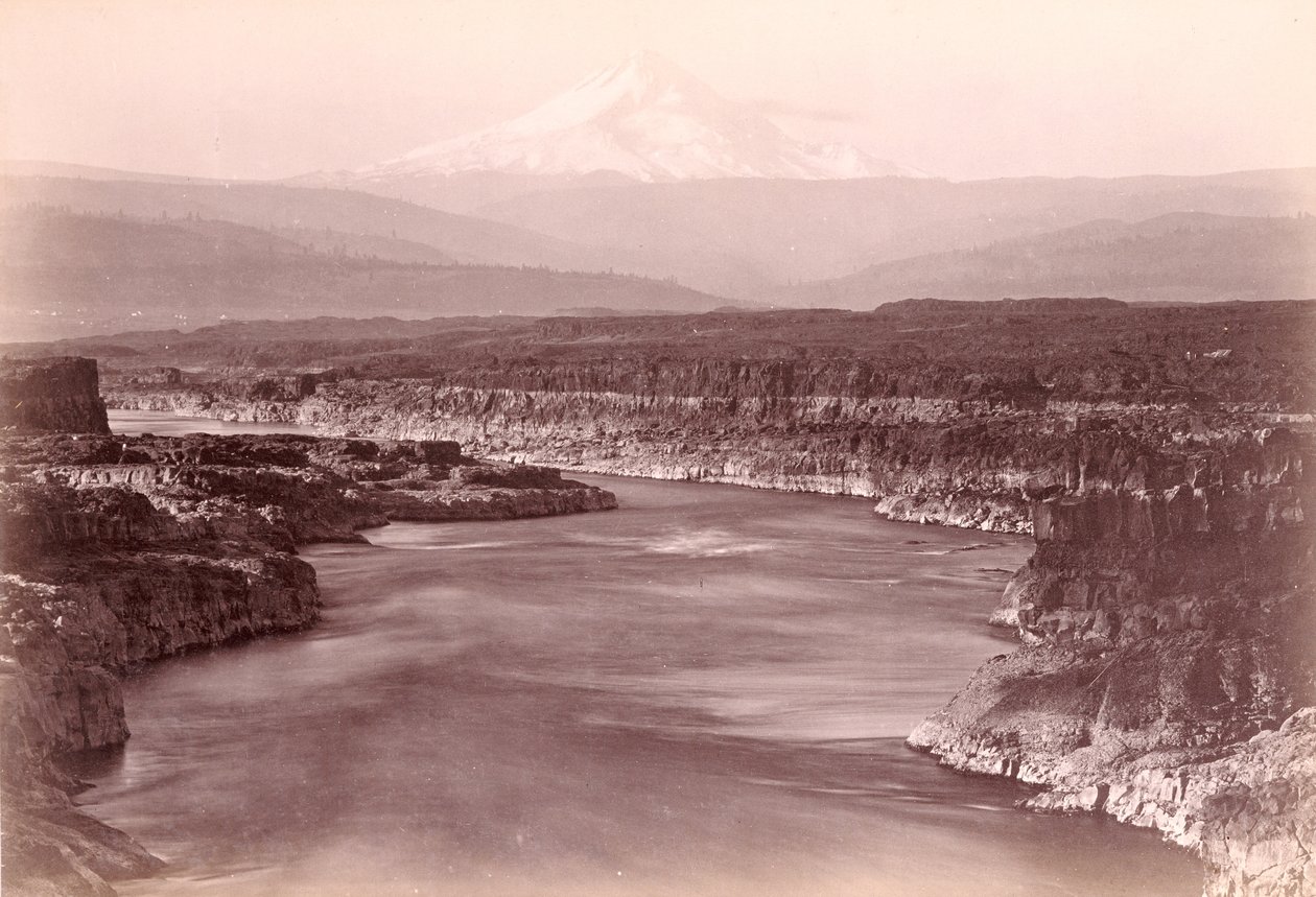 [Monte Hood visto de The Dalles, Oregon] de Carleton Watkins