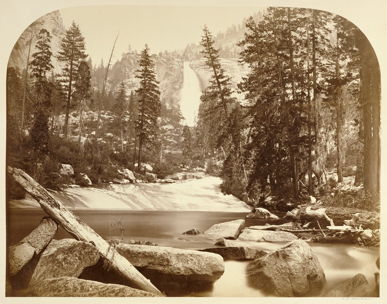 Cascata Nevada - 700 pés, Yosemite de Carleton Watkins
