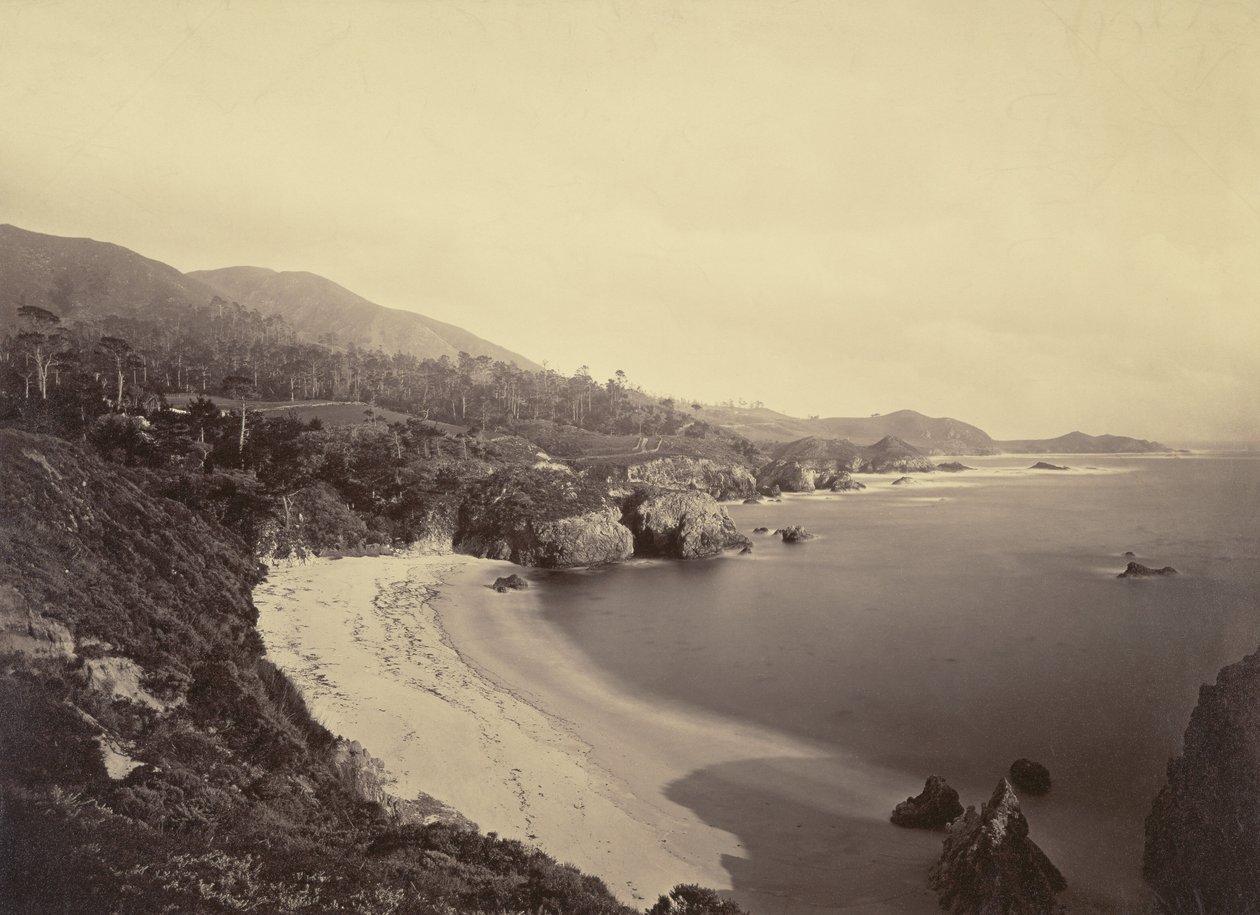 [Pacific Coast View] / [Gibson Beach, Pt. Lobos, Costa de Monterey] de Carleton Watkins