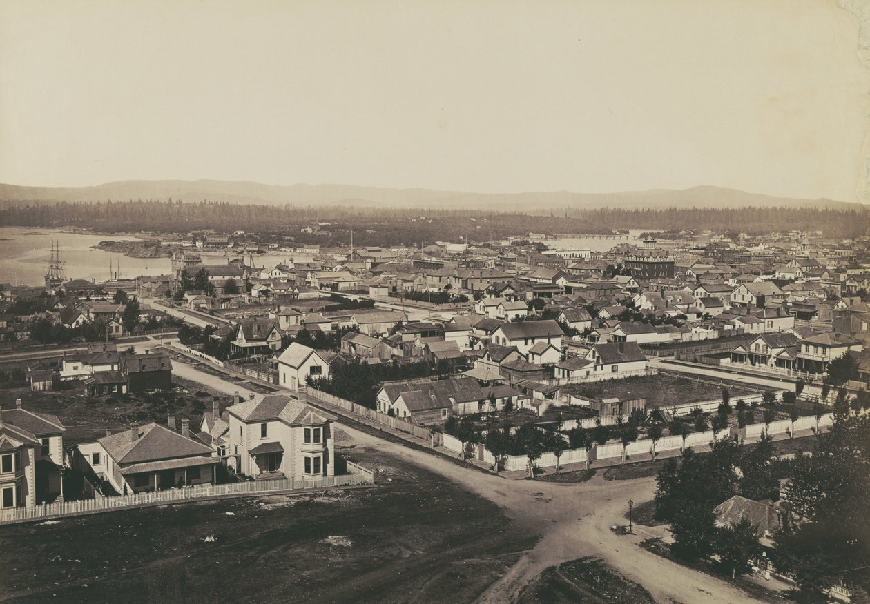 [Panorama de Victoria, Colúmbia Britânica - vista da Christ Church n.º 2] de Carleton Watkins