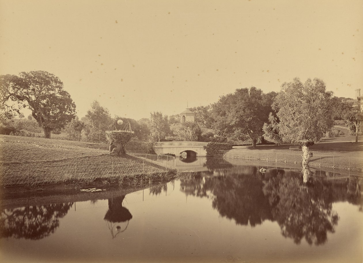 Lago e ponte, Thurlow Lodge de Carleton Watkins