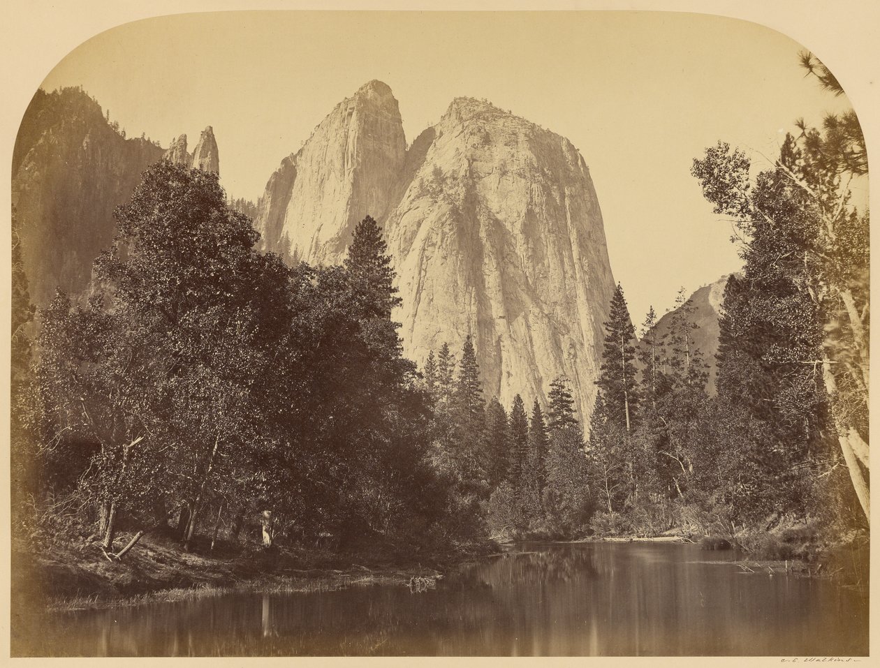 Vista do rio - Cathedral Rocks de Carleton Watkins