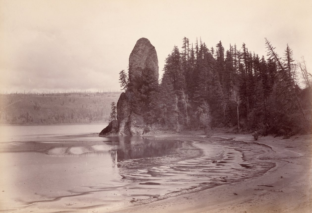 [Rooster Rock - rio Columbia] de Carleton Watkins
