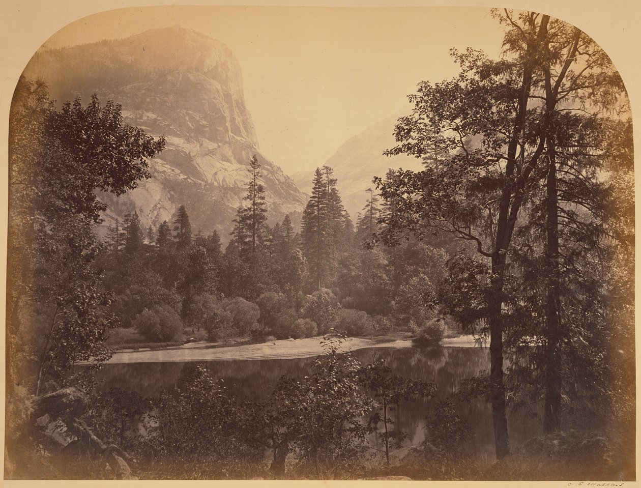[O lago - Yosemite] / [Lago Ah-Wi-Yah, Yosemite] / [Mirror Lake e monte Watkins, Yosemite] de Carleton Watkins