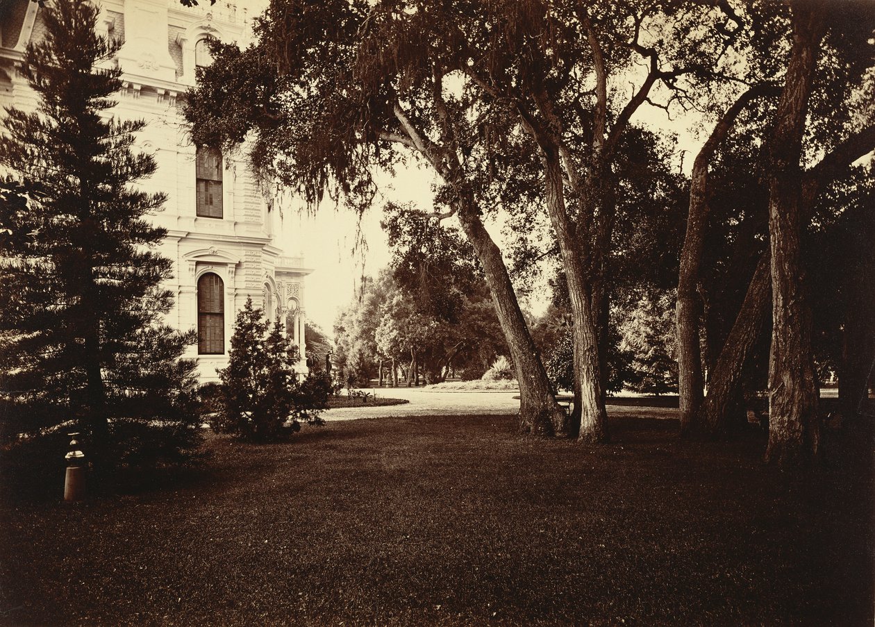 [Thurlow Lodge - Relvado e casa. De Barron Cluster.] de Carleton Watkins
