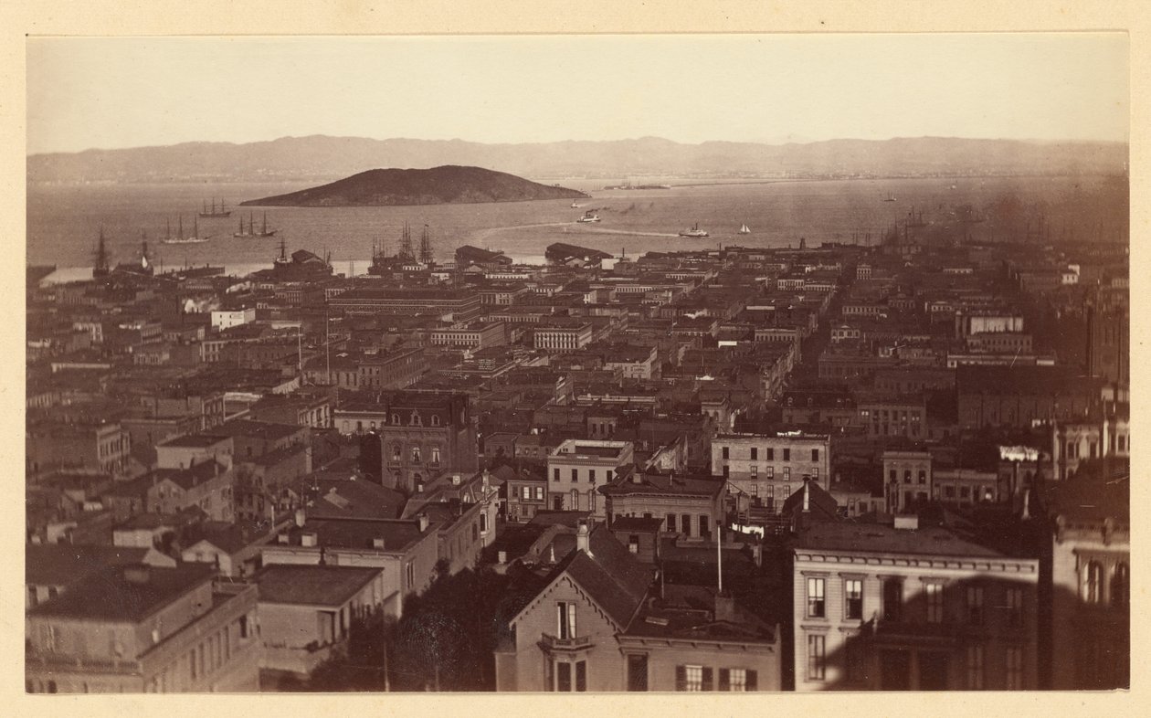 [Vista de Cal St. Hill, S.F. / 3733] de Carleton Watkins