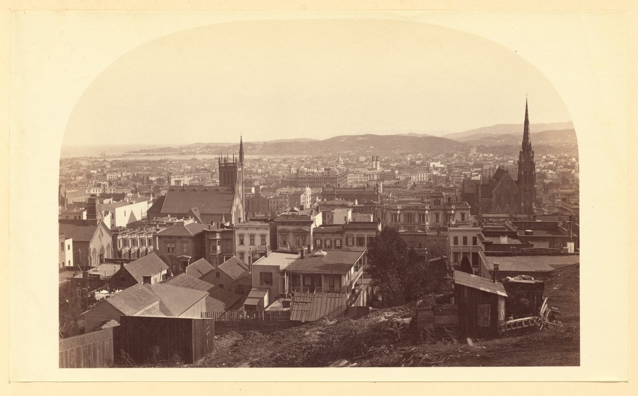 [Vista da residência de Chas. Crocker, para sul, S.F.] de Carleton Watkins