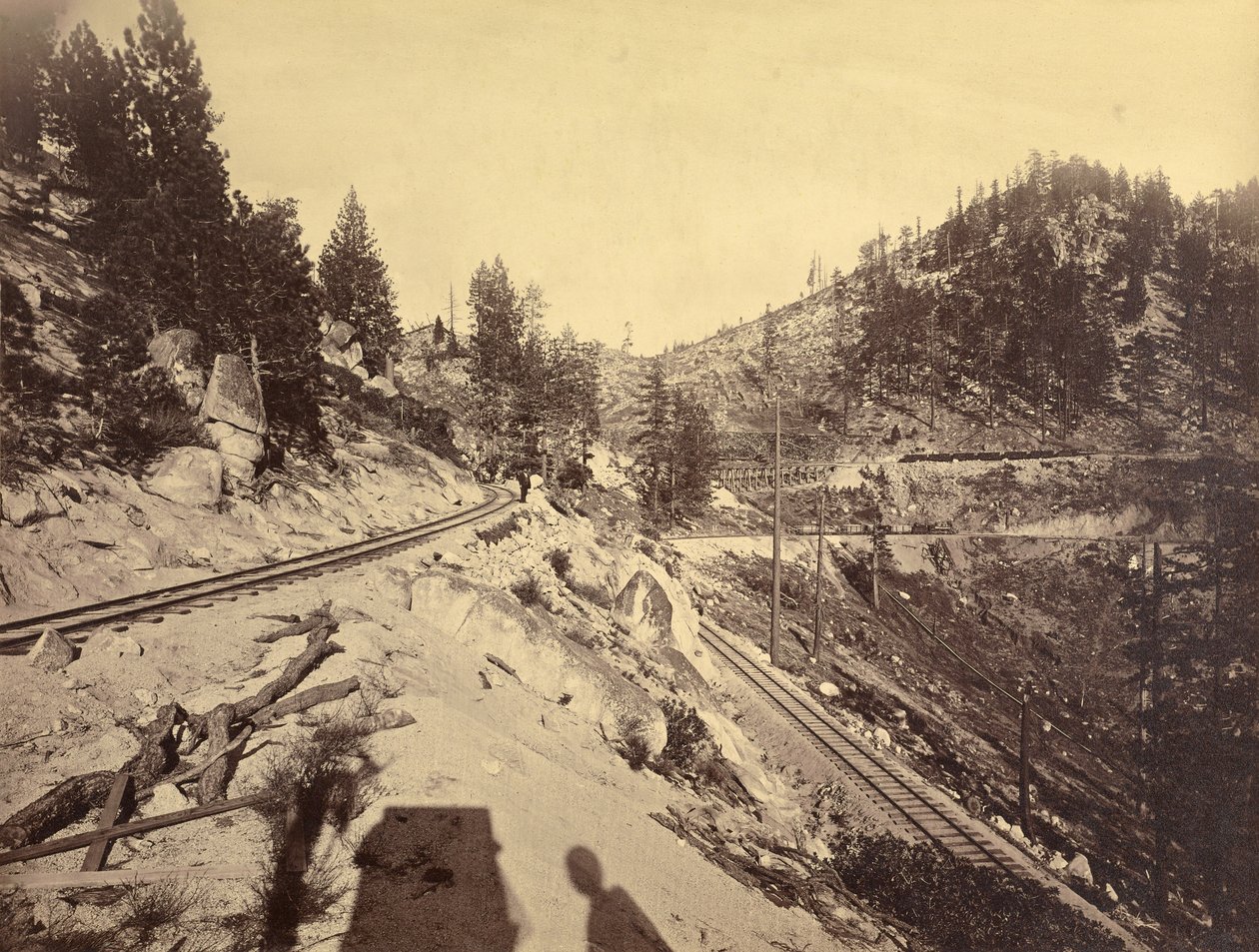 Vista do Lago Tahoe de Carleton Watkins