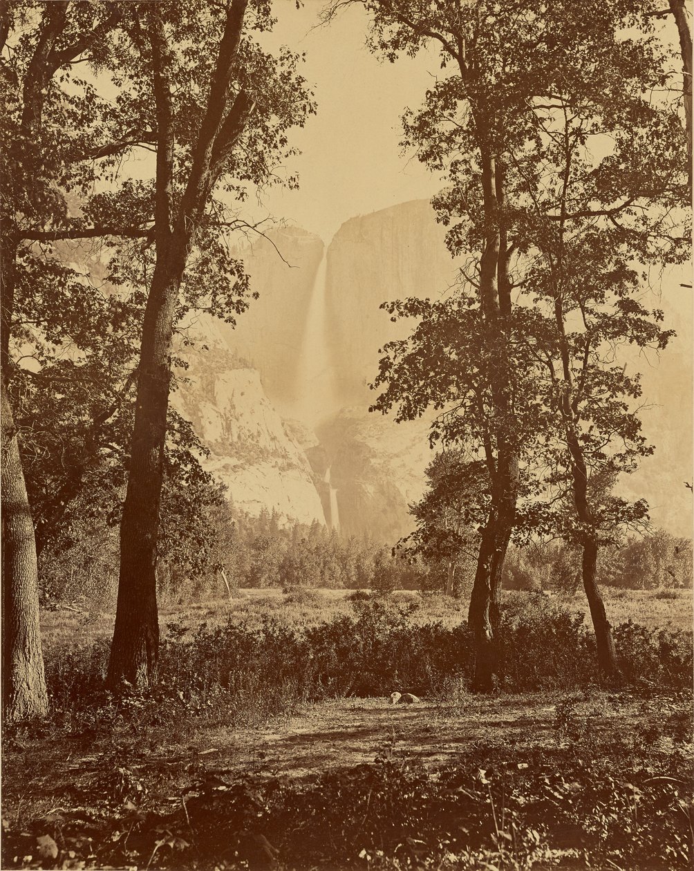 [Cataratas de Yosemite vistas de baixo] de Carleton Watkins