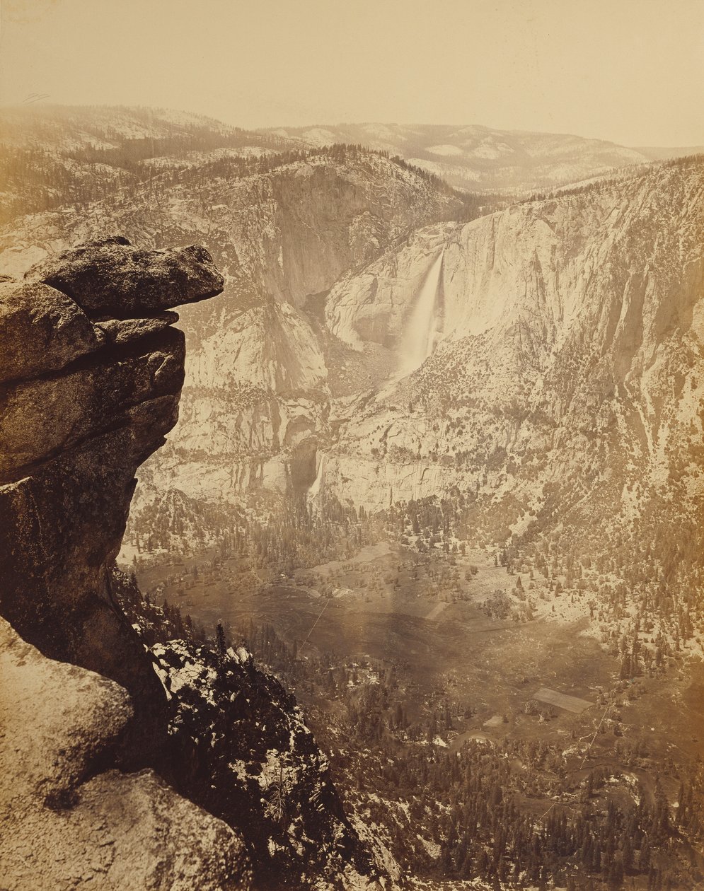Cataratas de Yosemite vistas de Glacier Point de Carleton Watkins