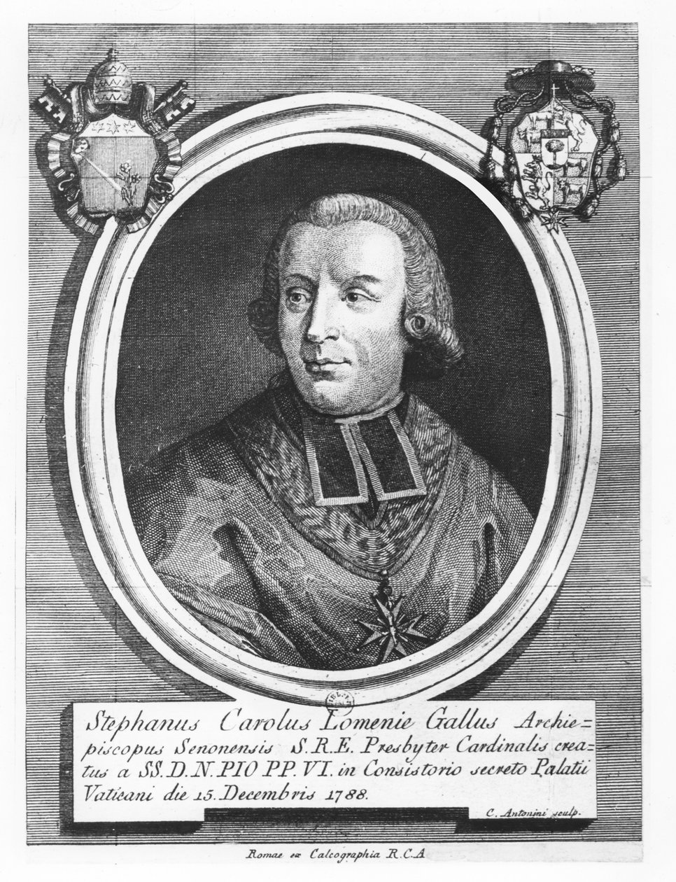 Stephen Charles de Lomenie de Brienne de Carlo Antonini