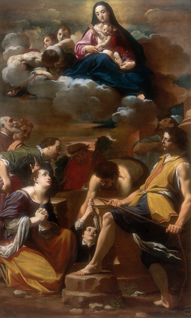 Milagre de Nossa Senhora do Monte Carmelo, obra de Carlo Bononi, conservada na Galleria Estense em Modena de Carlo Bononi