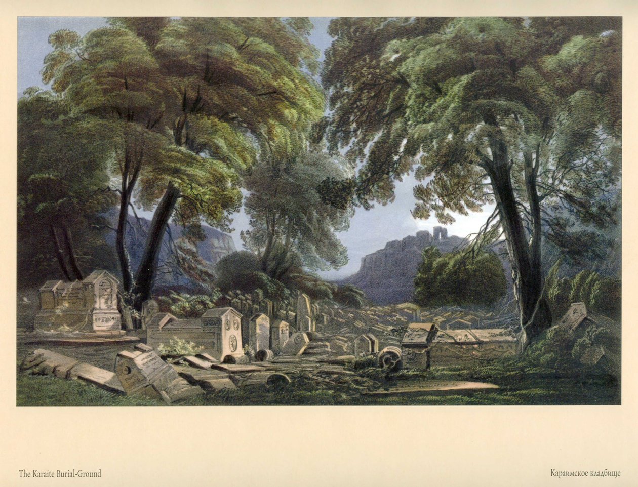 Carlo Bossoli. Cemitério de caraíta de Carlo Bossoli