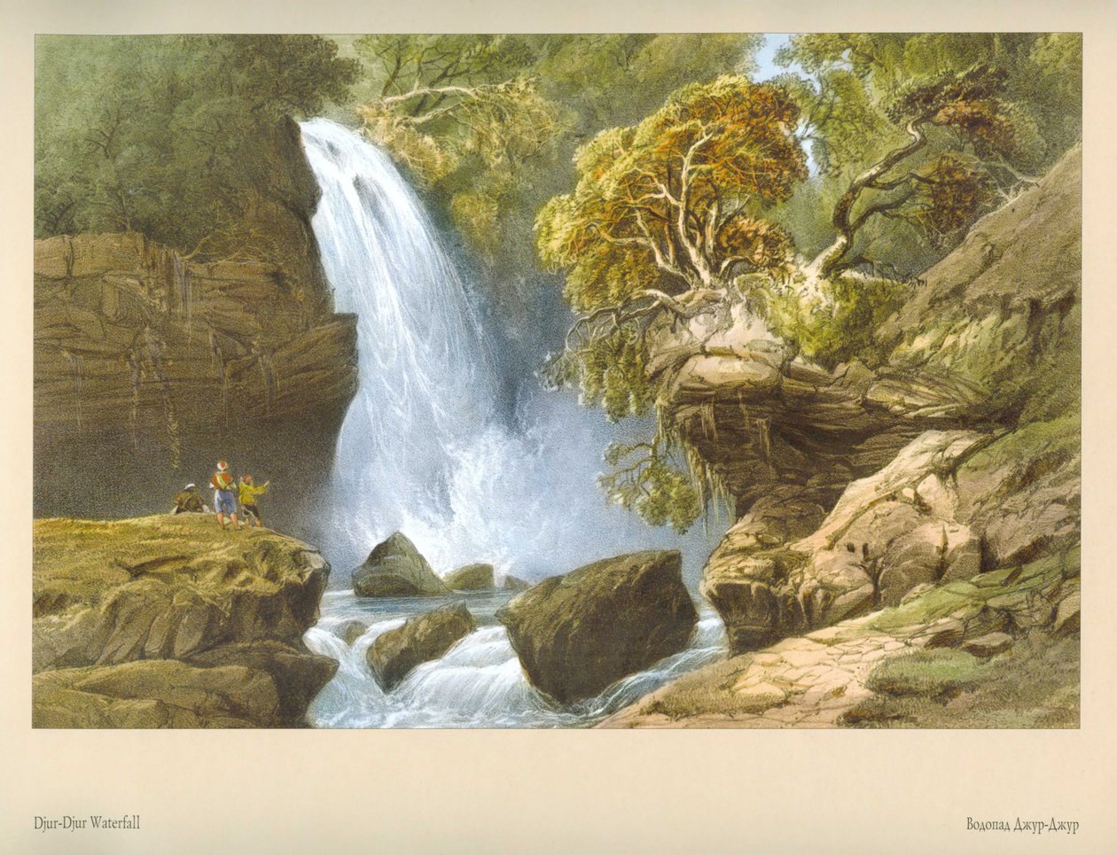 Carlo Bossoli. Cachoeira Jur-Jur de Carlo Bossoli