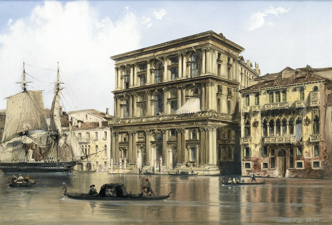 No Grande Canal de Carlo Bossoli
