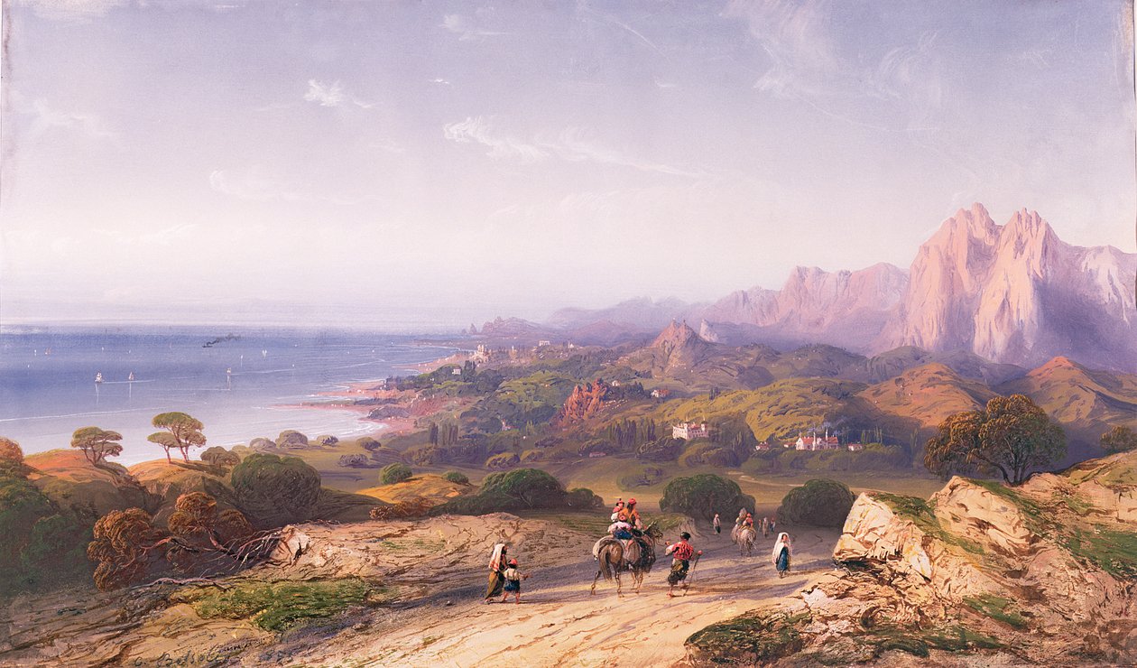Costa sul de perto de Cape S. Teodoro de Carlo Bossoli