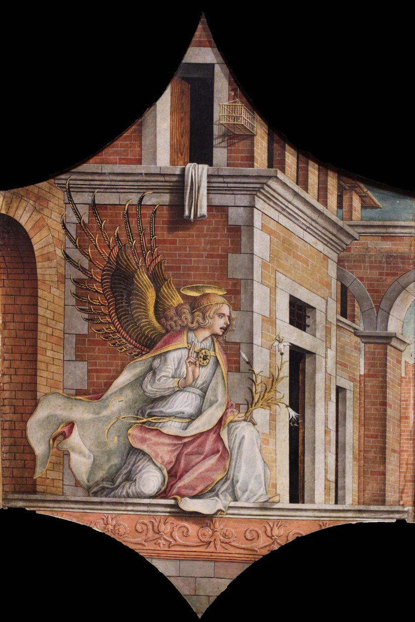 Tríptico de altar, torre esquerda de Carlo Crivelli