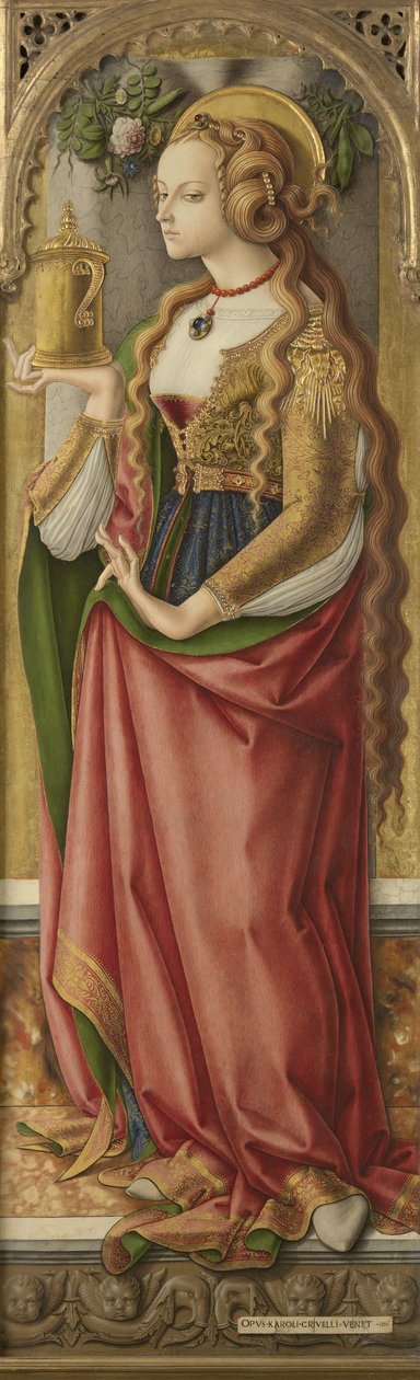 Maria Madalena, c.1480 (têmpera no painel) de Carlo Crivelli