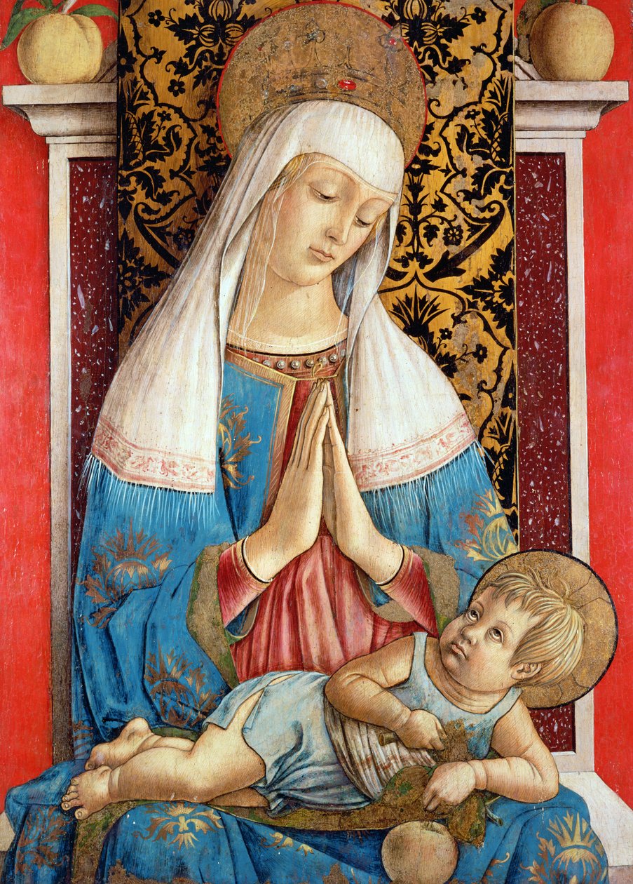 A Madonna de Poggio Brette (tempera no painel) de Carlo Crivelli