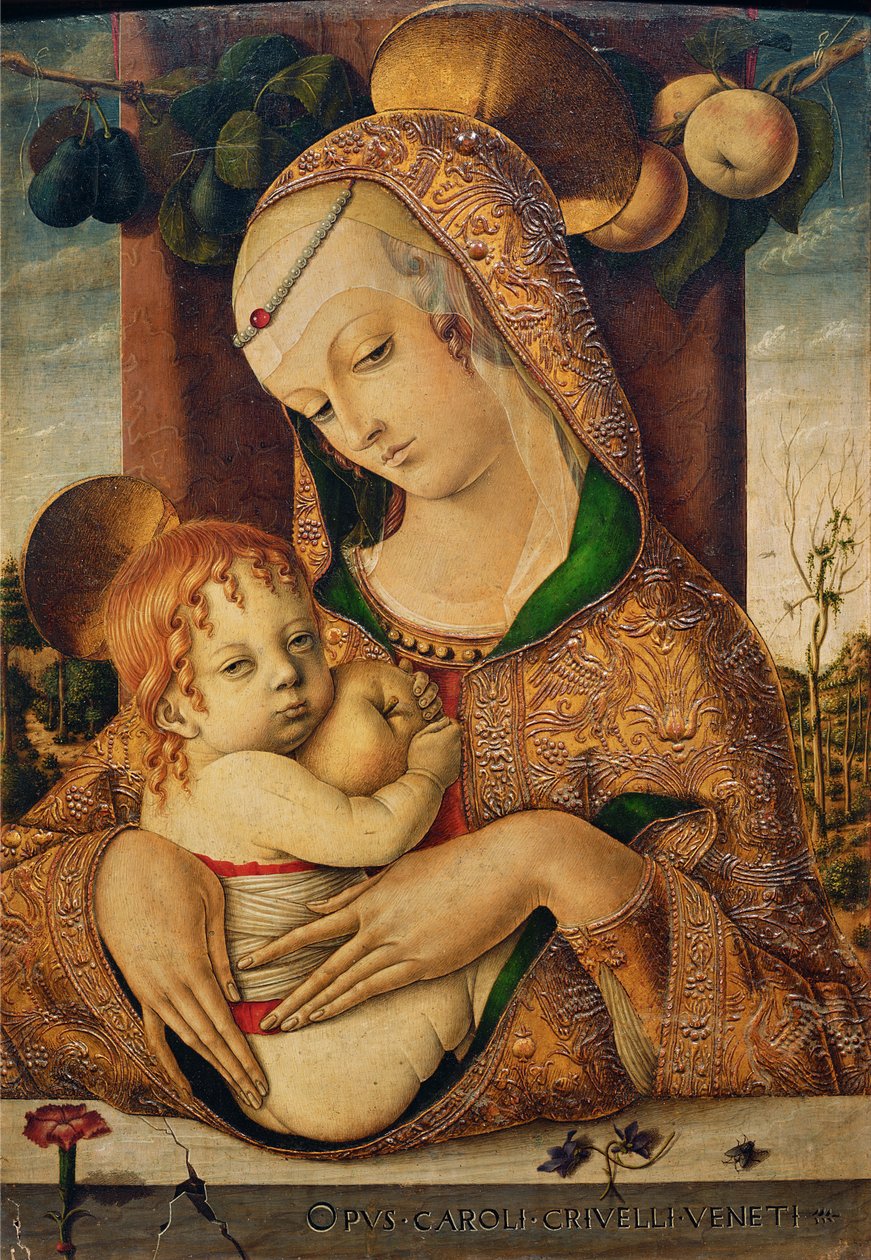 Virgem e Criança, c.1480 (têmpera no painel) de Carlo Crivelli