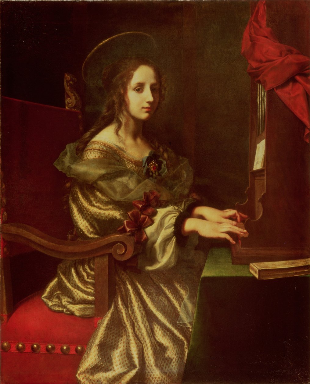 Santa Cecília (patrona dos músicos) de Carlo Dolci