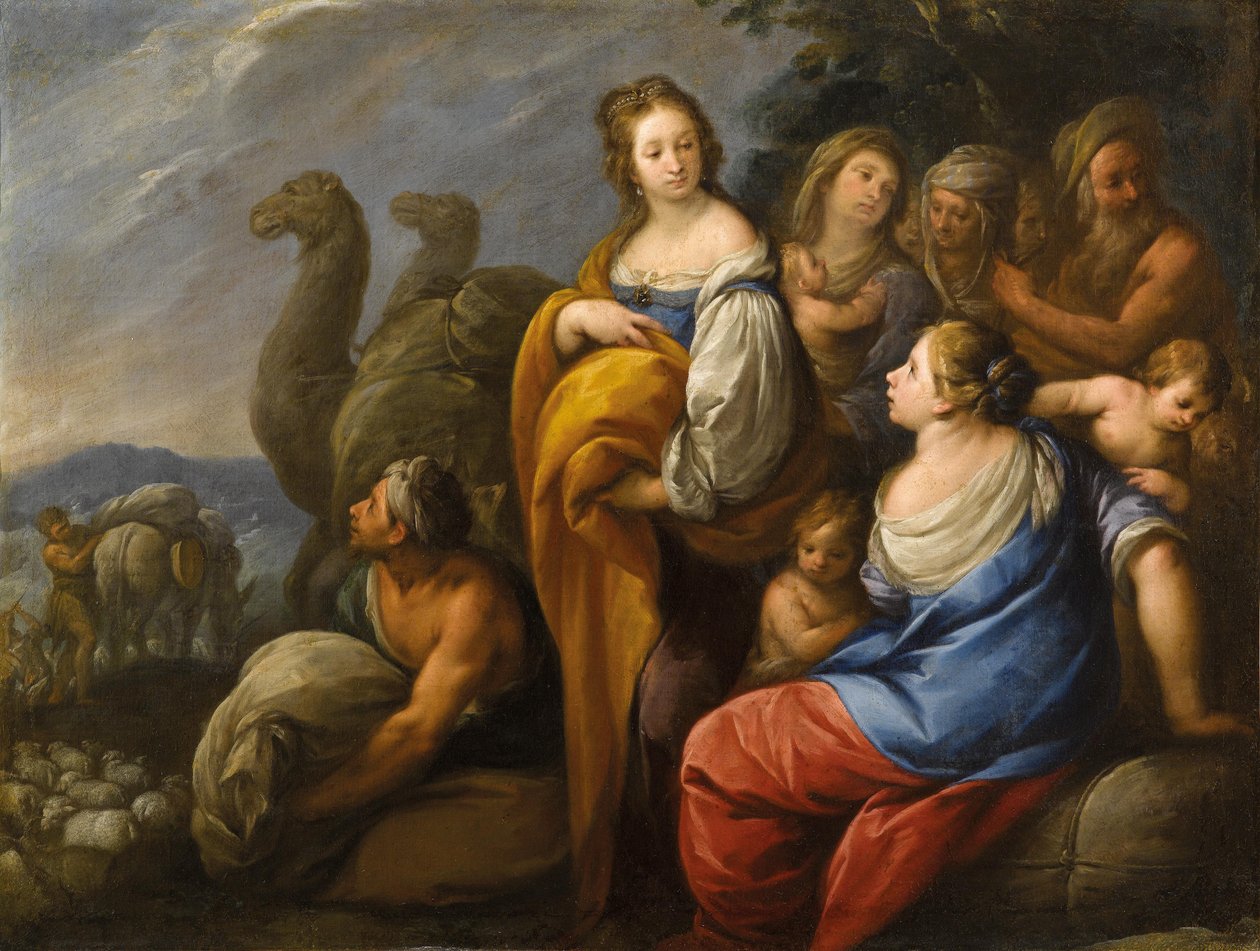 Rachel esconde os ídolos de Carlo Francesco Nuvolone