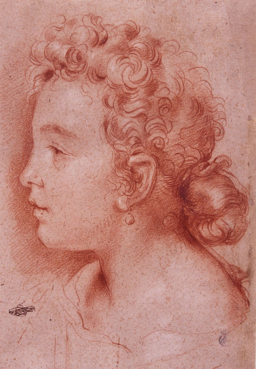 Retrato de Faustina Maratti. de Carlo Maratta or Maratti
