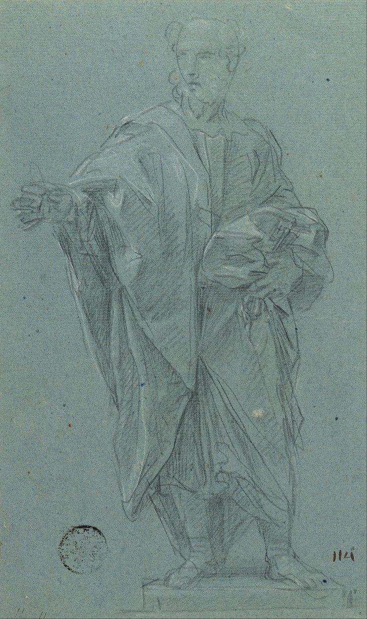 Estudo para uma estátua do apóstolo Pedro de Carlo Maratta or Maratti