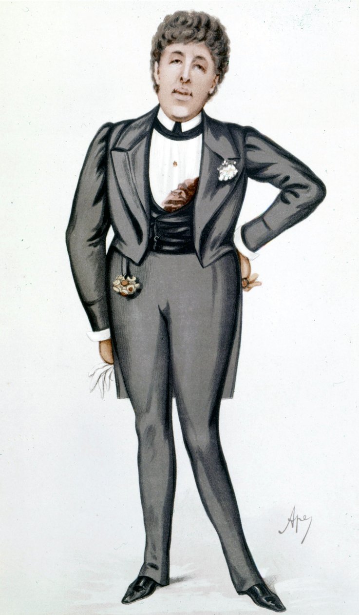 Cartum de Oscar Wilde (1854 - 1900) de Carlo Pellegrini (1839 - 1889) - na "Vanity Fair" em 24 de maio de Carlo Pellegrini
