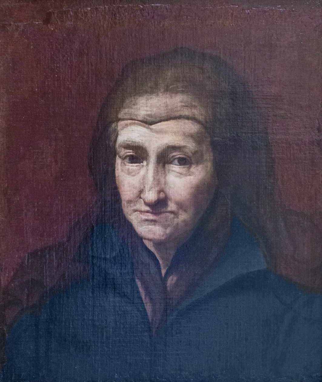 Retrato de uma mulher idosa de Carlo (follower of) Maratta or Maratti