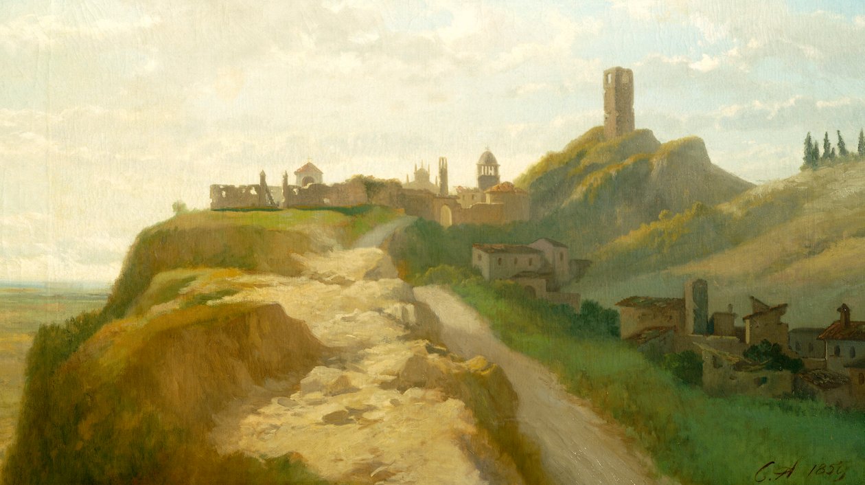 Posição de Solferino, por Carlo Ademollo (1824-1911). de Carlo Ademollo