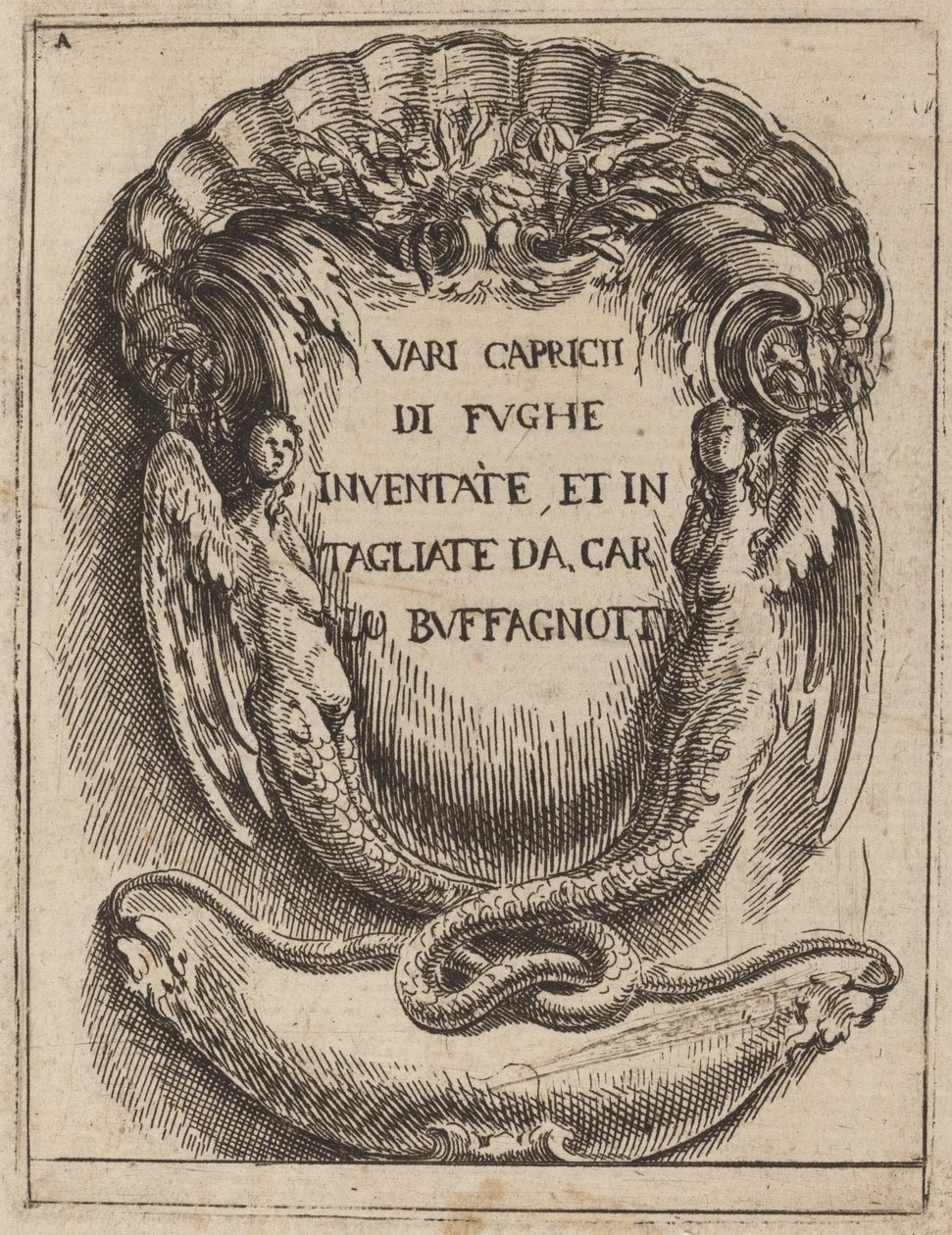 Frontispício de Carlo Antonio Buffagnotti