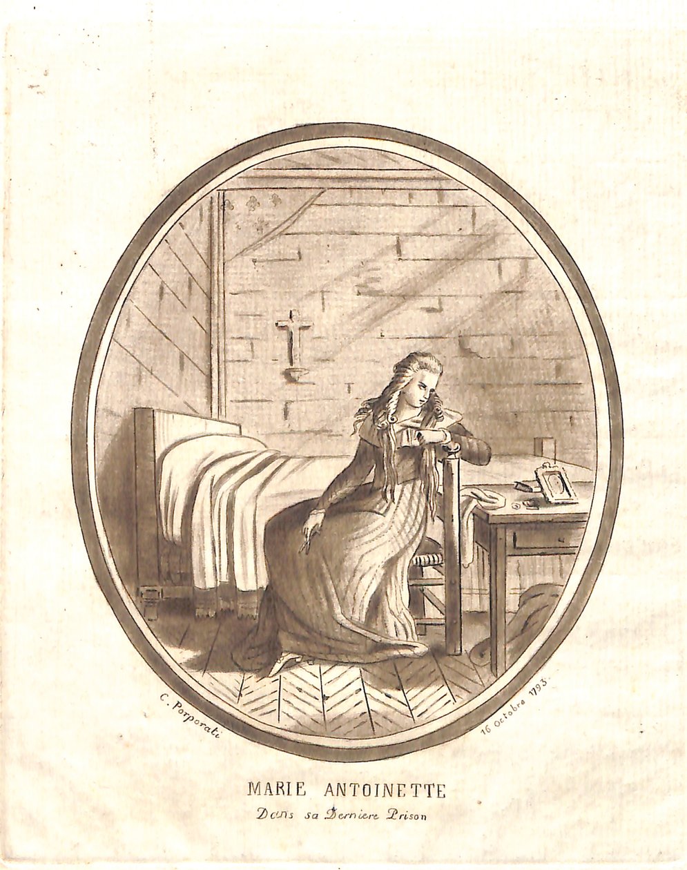 A última prisão de Maria Antonieta de Carlo Antonio Porporati