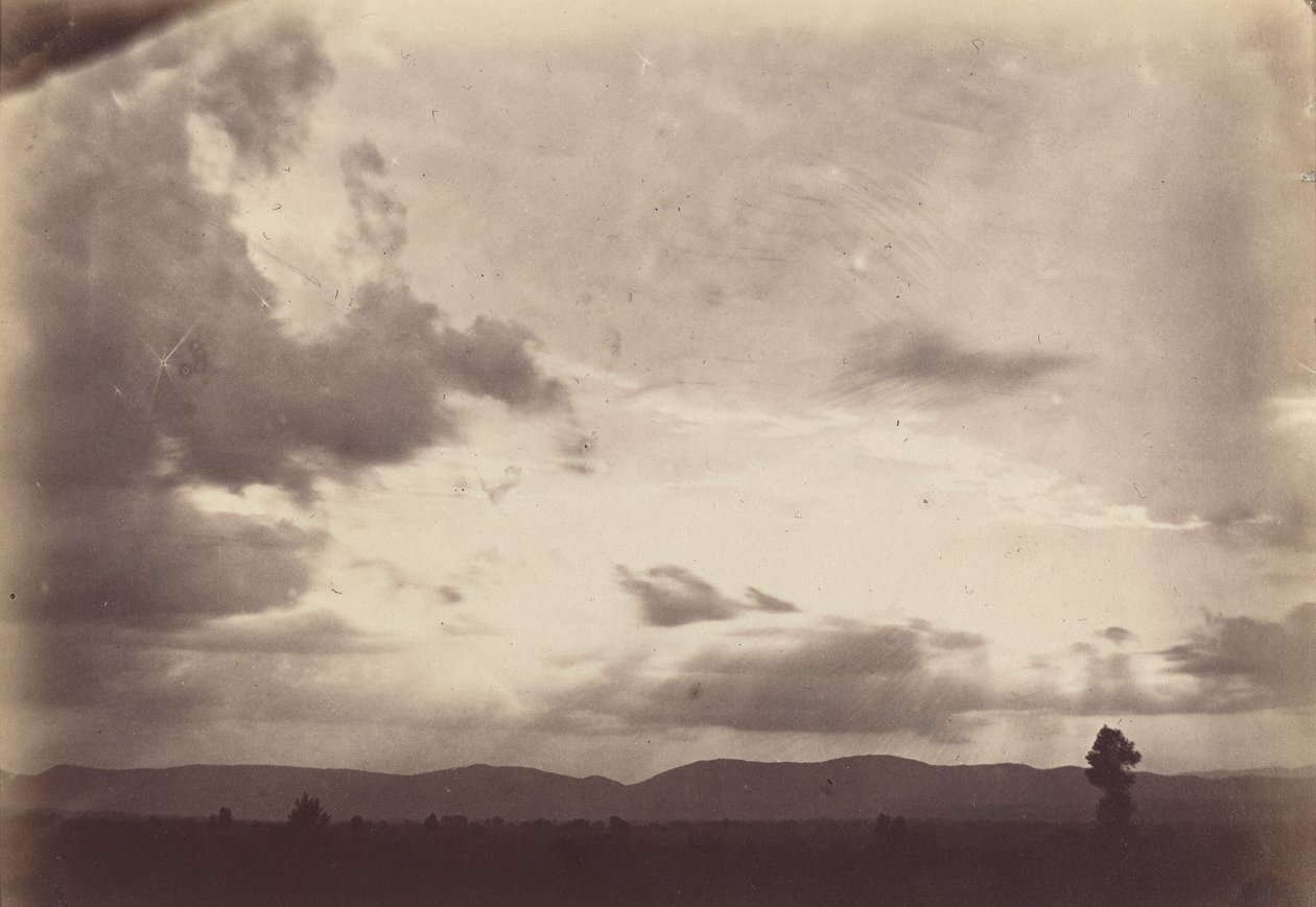 Estudo de nuvens, Campagna Romana,c. 1860 (foto) de Carlo Baldassare Simelli