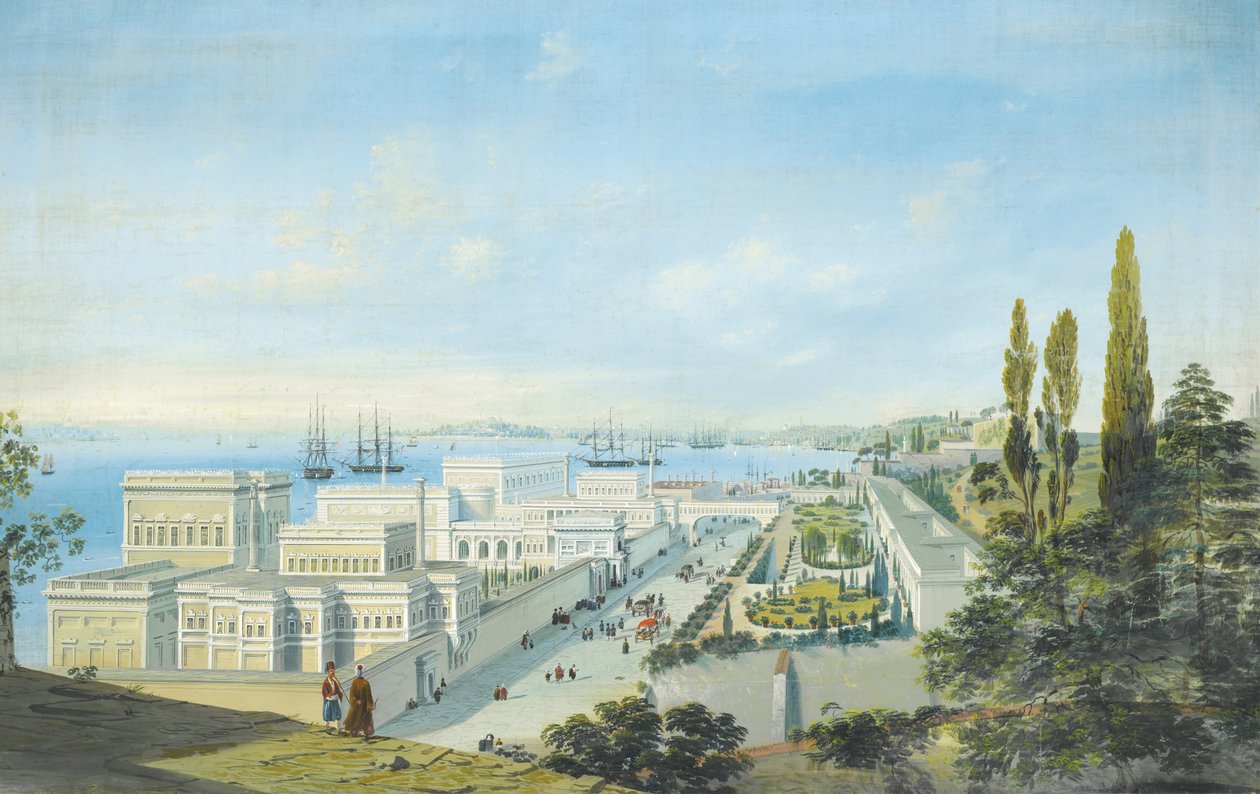 O Palácio Ciragan em Constantinopla de Carlo Bossoli