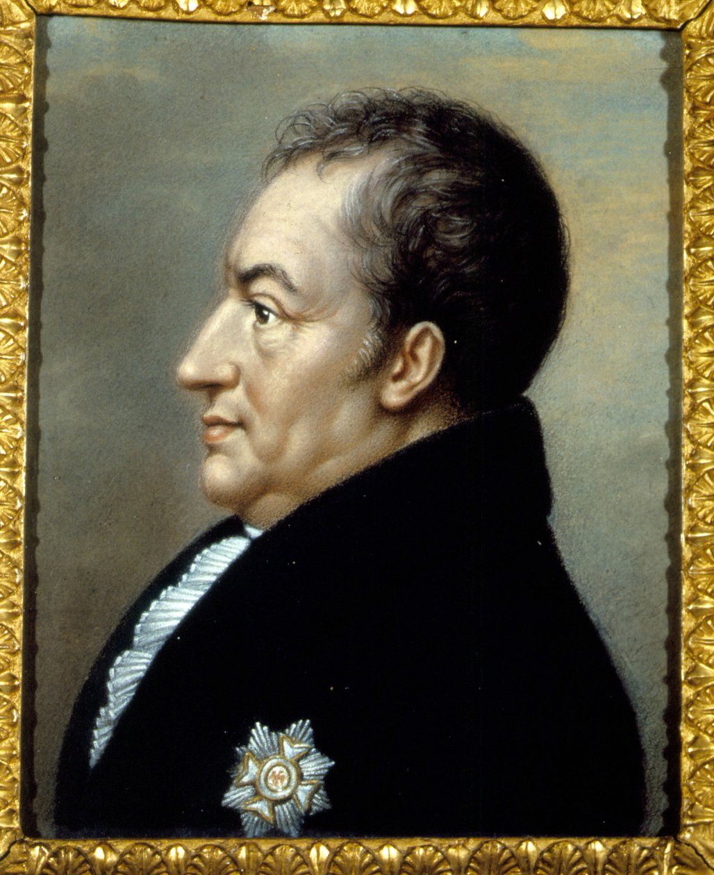 Retrato de Johann Wolfgang Von Goethe (1749 - 1832) por Carlo Bruni. sd. Século XIX. Villa Vigoni. Lago Come. Itália de Carlo Bruni