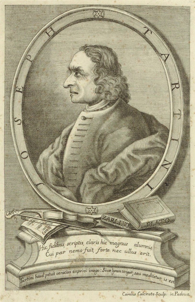Pessoa retratada:  Giuseppe Tartini de Carlo Calcinotto